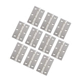 Maxbell 10Pcs Metal Hinges Closing Hinge Connectors for Closet Cabinet Wooden Box Argent