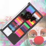 Maxbell Paint Kit Cosplay 10 Brushes Theatre Painting Halloween Facepaint