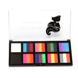 Maxbell Paint Kit Cosplay 10 Brushes Theatre Painting Halloween Facepaint