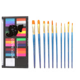Maxbell Paint Kit Cosplay 10 Brushes Theatre Painting Halloween Facepaint