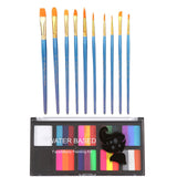 Maxbell Paint Kit Cosplay 10 Brushes Theatre Painting Halloween Facepaint