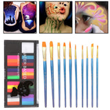 Maxbell Paint Kit Cosplay 10 Brushes Theatre Painting Halloween Facepaint