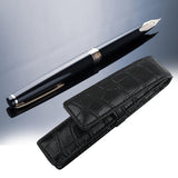 Maxbell Retro Style Pencil Case Pouch Pen Stationery Bag for Students Adults School Black