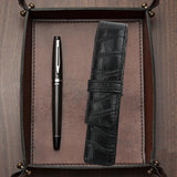Maxbell Retro Style Pencil Case Pouch Pen Stationery Bag for Students Adults School Black
