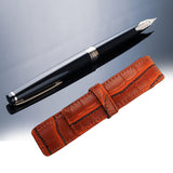 Maxbell Retro Style Pencil Case Pouch Pen Stationery Bag for Students Adults School Brown
