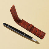 Maxbell Retro Style Pencil Case Pouch Pen Stationery Bag for Students Adults School Brown
