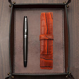 Maxbell Retro Style Pencil Case Pouch Pen Stationery Bag for Students Adults School Brown