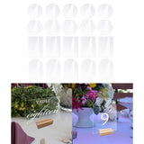 Maxbell 20Pcs Assorted Blank Name Plate Party Dining Food Signs Acrylic Place Cards