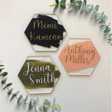 Maxbell 20Pcs Assorted Blank Name Plate Party Dining Food Signs Acrylic Place Cards