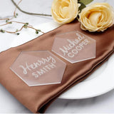 Maxbell 20Pcs Assorted Blank Name Plate Party Dining Food Signs Acrylic Place Cards
