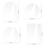 Maxbell 20Pcs Assorted Blank Name Plate Party Dining Food Signs Acrylic Place Cards
