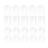 Maxbell 20Pcs Assorted Blank Name Plate Party Dining Food Signs Acrylic Place Cards