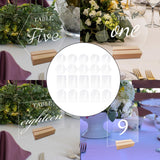 Maxbell 20Pcs Assorted Blank Name Plate Party Dining Food Signs Acrylic Place Cards
