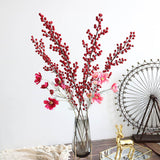 Maxbell Maxbell 12x Christmas Artificial Flower Berries Branches Fruits for Wedding Winter
