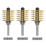 Maxbell Finger Joints Routers Bit Woodworking Milling Cutter for Tables Frames Shelve 8mm