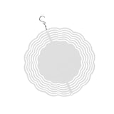 Maxbell Heat Sublimation Wind Chimes Blank, Metal Crafts Hollow Out Wind Turntable Round