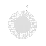 Maxbell Heat Sublimation Wind Chimes Blank, Metal Crafts Hollow Out Wind Turntable Round