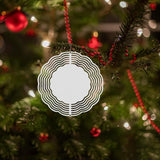Maxbell Heat Sublimation Wind Chimes Blank, Metal Crafts Hollow Out Wind Turntable Round