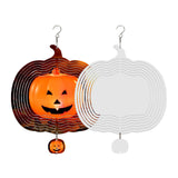 Maxbell Heat Sublimation Wind Chimes Blank, Metal Crafts Hollow Out Wind Turntable Pumpkin