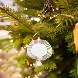 Maxbell Heat Sublimation Wind Chimes Blank, Metal Crafts Hollow Out Wind Turntable Pumpkin