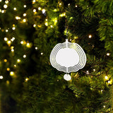 Maxbell Heat Sublimation Wind Chimes Blank, Metal Crafts Hollow Out Wind Turntable Pumpkin