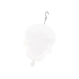 Maxbell Heat Sublimation Wind Chimes Blank, Metal Crafts Hollow Out Wind Turntable Skull
