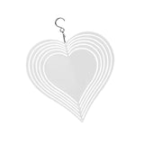 Maxbell Heat Sublimation Wind Chimes Blank, Metal Crafts Hollow Out Wind Turntable Heart