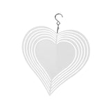 Maxbell Heat Sublimation Wind Chimes Blank, Metal Crafts Hollow Out Wind Turntable Heart