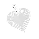 Maxbell Heat Sublimation Wind Chimes Blank, Metal Crafts Hollow Out Wind Turntable Heart