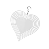 Maxbell Heat Sublimation Wind Chimes Blank, Metal Crafts Hollow Out Wind Turntable Heart