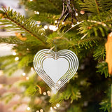 Maxbell Heat Sublimation Wind Chimes Blank, Metal Crafts Hollow Out Wind Turntable Heart