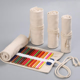 Maxbell Pencil Wrap Case Foldable Pencil Organizer Bag for Stationery Office 36 Slots