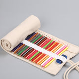 Maxbell Pencil Wrap Case Foldable Pencil Organizer Bag for Stationery Office 36 Slots