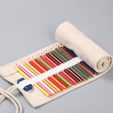 Maxbell Pencil Wrap Case Foldable Pencil Organizer Bag for Stationery Office 36 Slots