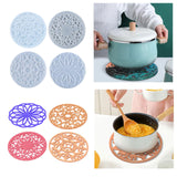 Maxbell 4Pcs Silicone Resin Casting Coaster Tools DIY Home Decor Crafts Handmade