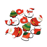 Maxbell 10Pcs Christmas patch Repair Patch Sew Ornament Embroidered for Bag Shoes