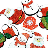 Maxbell 10Pcs Christmas patch Repair Patch Sew Ornament Embroidered for Bag Shoes