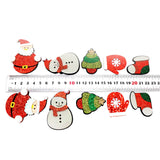 Maxbell 10Pcs Christmas patch Repair Patch Sew Ornament Embroidered for Bag Shoes