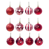 Maxbell 12x Christmas Balls Christmas Decorative Ball for Holiday Party Ornaments