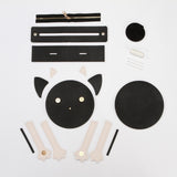 Maxbell Maxbell 1 Set DIY Shoulder Bag Making Materials Hand Woven Bag Crafts Projects Black