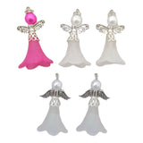 Maxbell Maxbell 5Pcs Angel Pendants Charms with Hole for Jewelry Making Findings Earring