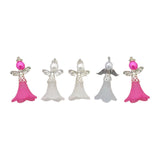 Maxbell Maxbell 5Pcs Angel Pendants Charms with Hole for Jewelry Making Findings Earring