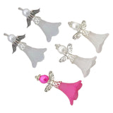 Maxbell Maxbell 5Pcs Angel Pendants Charms with Hole for Jewelry Making Findings Earring