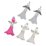 Maxbell Maxbell 5Pcs Angel Pendants Charms with Hole for Jewelry Making Findings Earring