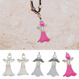 Maxbell Maxbell 5Pcs Angel Pendants Charms with Hole for Jewelry Making Findings Earring