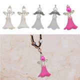 Maxbell Maxbell 5Pcs Angel Pendants Charms with Hole for Jewelry Making Findings Earring