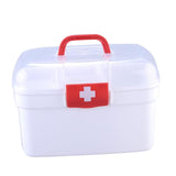 Maxbell Family First Aid Medical Box Container with Handle Portable for Car Family L