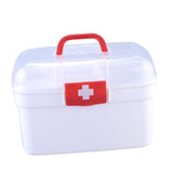 Maxbell Family First Aid Medical Box Container with Handle Portable for Car Family L