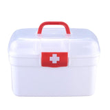 Maxbell Family First Aid Medical Box Container with Handle Portable for Car Family L