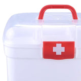 Maxbell Family First Aid Medical Box Container with Handle Portable for Car Family L